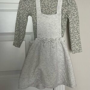 Carter's Gray and Floral Dress Set